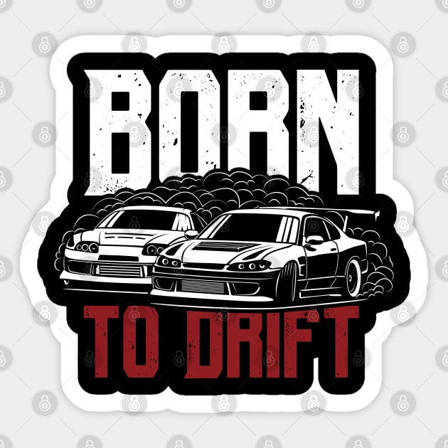 Born to drift Sticker by Markaryan